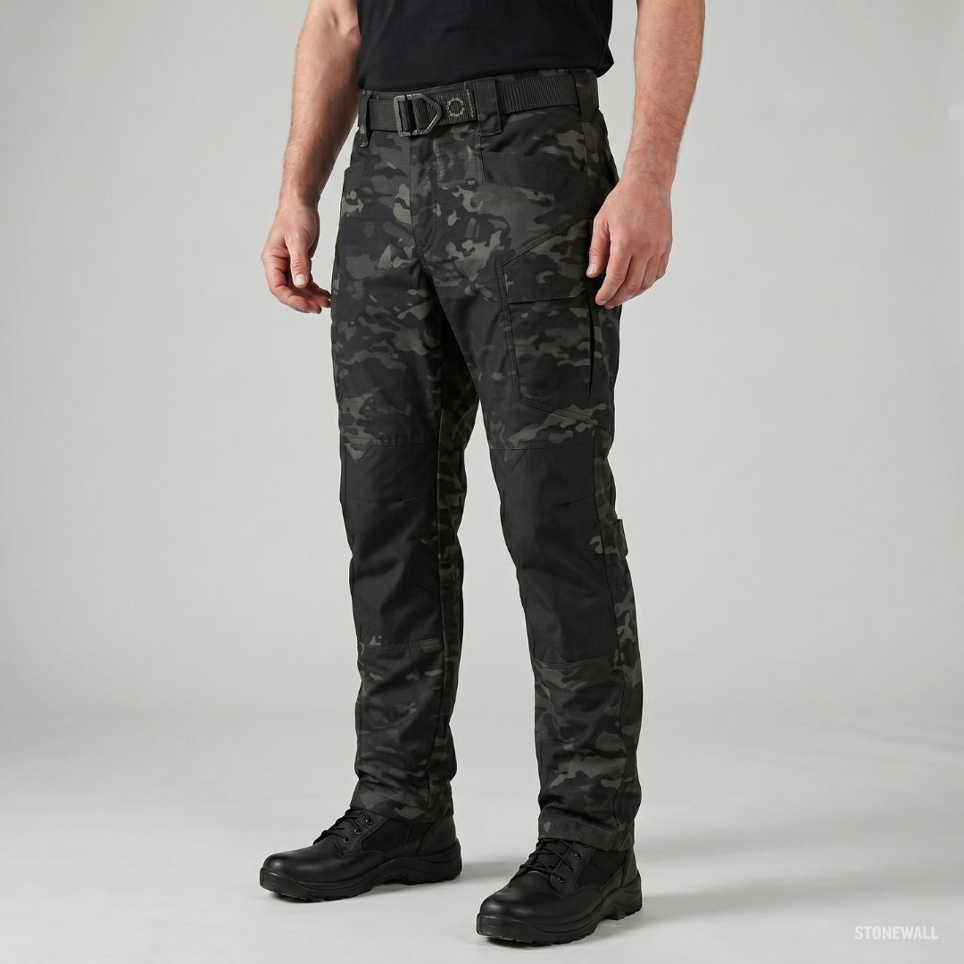 Force Falcon P1 - Tactical Cargo Pants - Ripstop Material, Water-Resistant