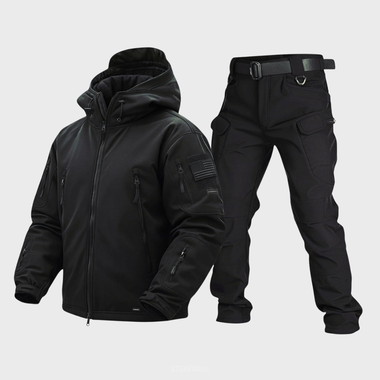 Vanguard Pro Waterproof Softshell Jacket & Pants Set - Fleece lined - 17 Pockets