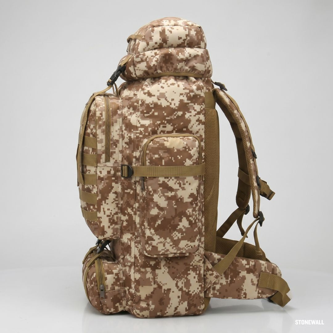 Atlas Tactical Backpack 100L — Large Military Hiking Rucksack for Men, MOLLE, Water Resistant