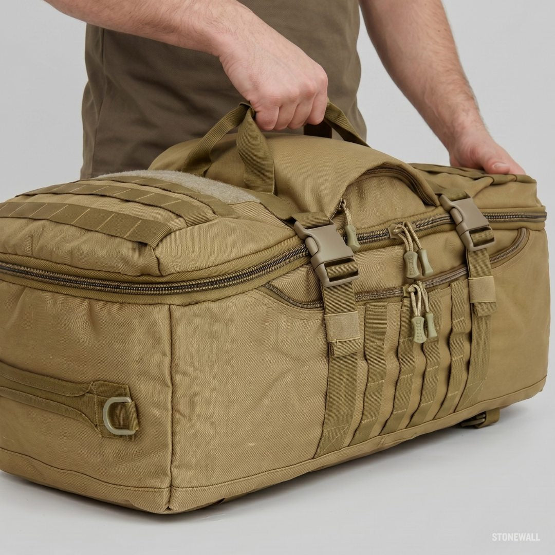 Atlas Tactical Duffel Bag — Large Military Backpack, MOLLE, Convertible Travel Bag