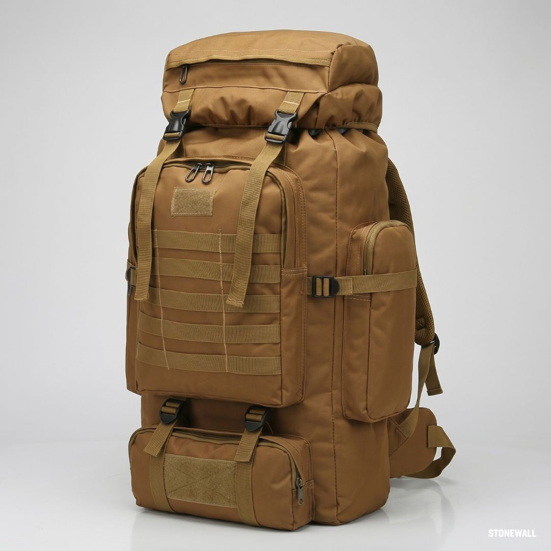 Atlas Tactical Backpack 100L — Large Military Hiking Rucksack for Men, MOLLE, Water Resistant