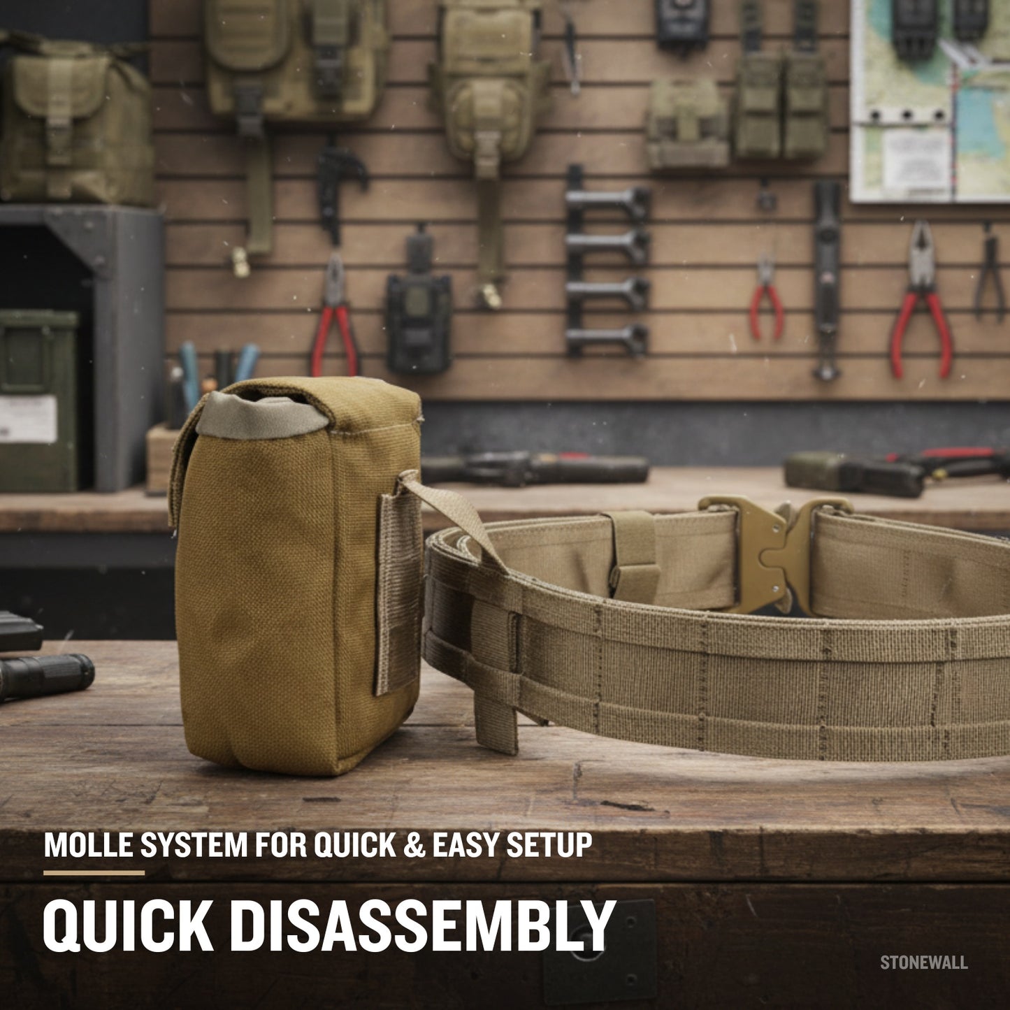 Operator HD MOLLE Tactical Belt System – Complete Loadout Rig