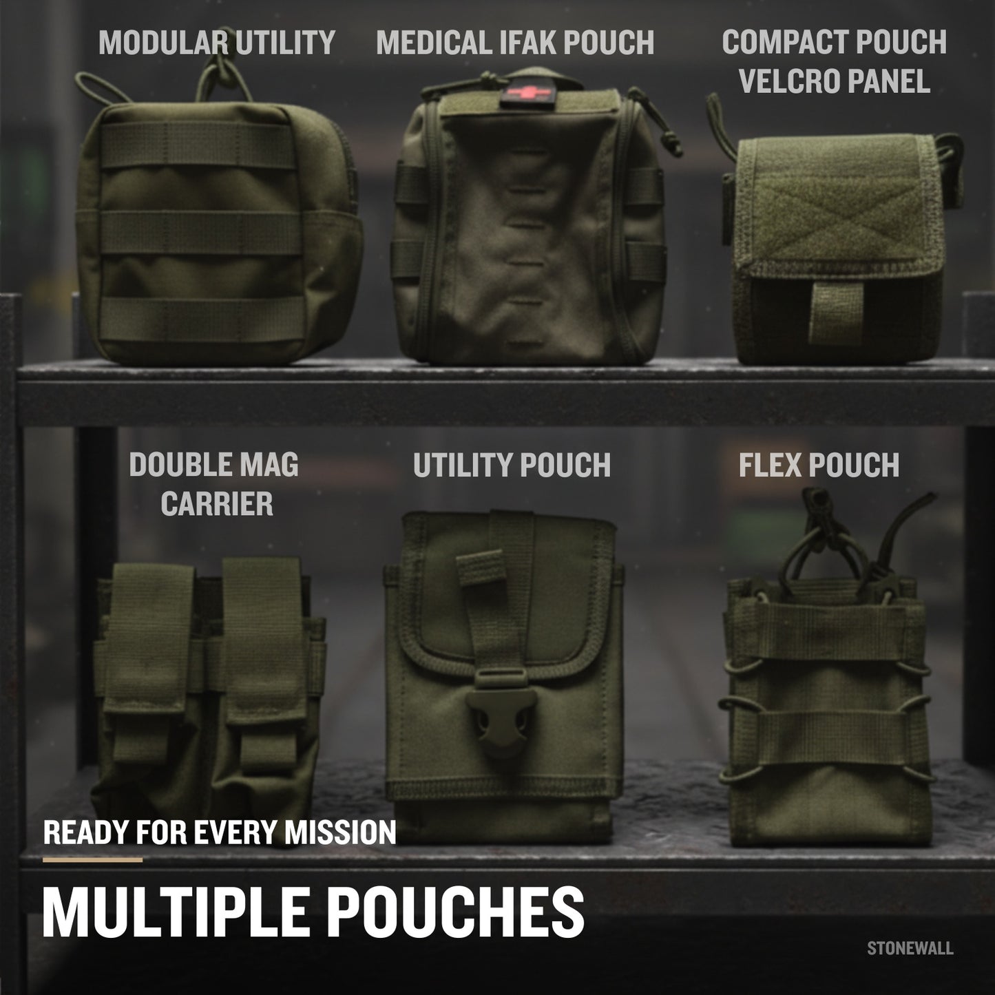 Operator HD MOLLE Tactical Belt System – Complete Loadout Rig