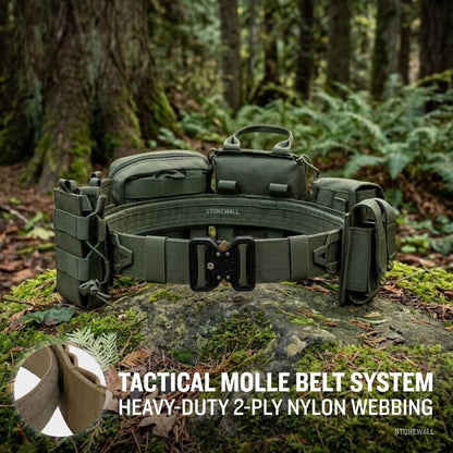 Operator HD MOLLE Tactical Belt System – Complete Loadout Rig