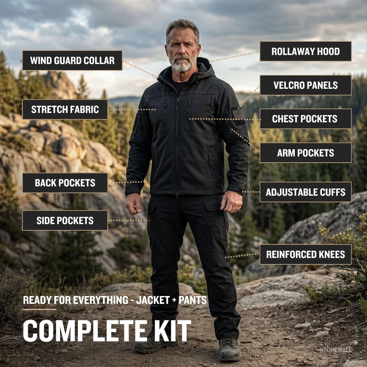 Vanguard Core Softshell Jacket & Pants Set