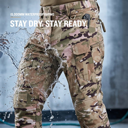 Vanguard Pro Waterproof Softshell Pants - Camo - Fleece Lined