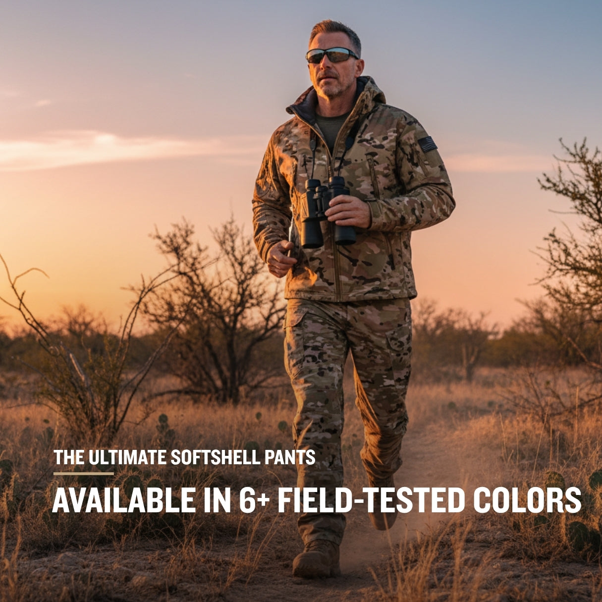 Vanguard Pro Waterproof Softshell Pants - Camo - Fleece Lined