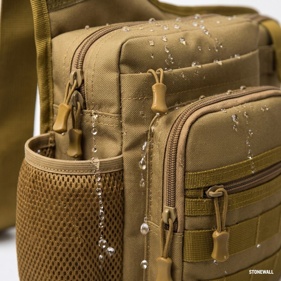 Delta Crossbody Sling Bag — MOLLE, Water-Resistant, Tactical EDC Chest Bag