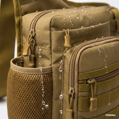 Delta Crossbody Sling Bag — MOLLE, Water-Resistant, Tactical EDC Chest Bag