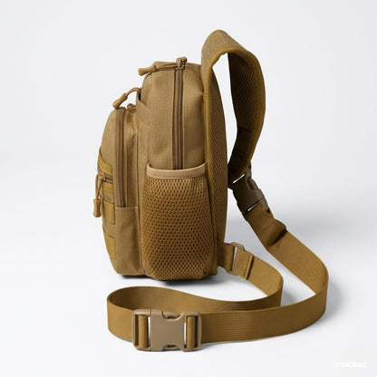 Delta Crossbody Sling Bag — MOLLE, Water-Resistant, Tactical EDC Chest Bag