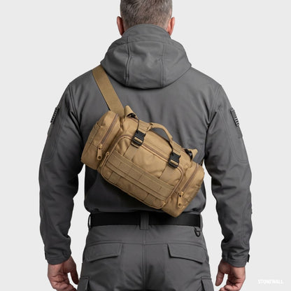 Delta Tactical Sling Bag - MOLLE, Water-Resistant Shoulder Bag, Waist Pack & EDC Backpack