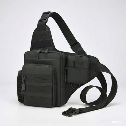 Delta Crossbody Sling Bag — MOLLE, Water-Resistant, Tactical EDC Chest Bag