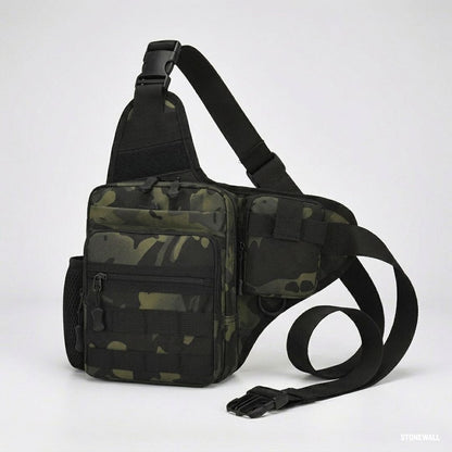 Delta Crossbody Sling Bag — MOLLE, Water-Resistant, Tactical EDC Chest Bag