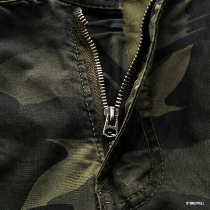Field Camo Cargo Shorts - Multipocket Cotton Shorts