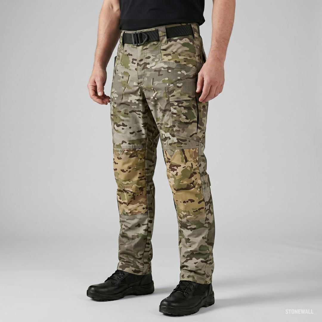 Force Falcon P1 - Tactical Cargo Pants - Ripstop Material, Water-Resistant