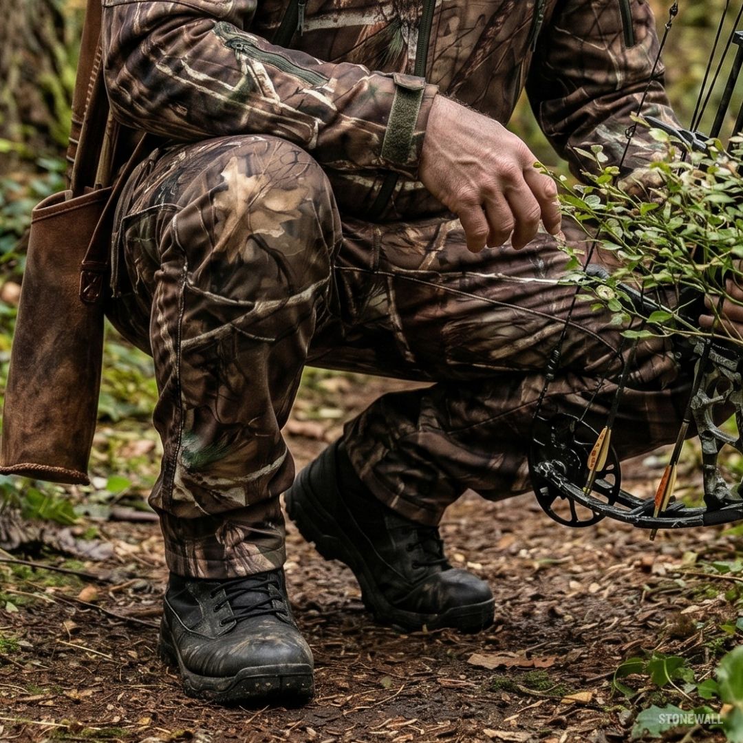 Vanguard Hunting Waterproof Softshell Pants - Tree Camo - Fleece Lined