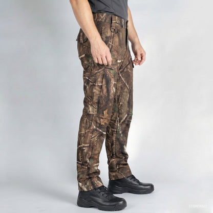 Vanguard Hunting Waterproof Softshell Pants - Tree Camo - Fleece Lined
