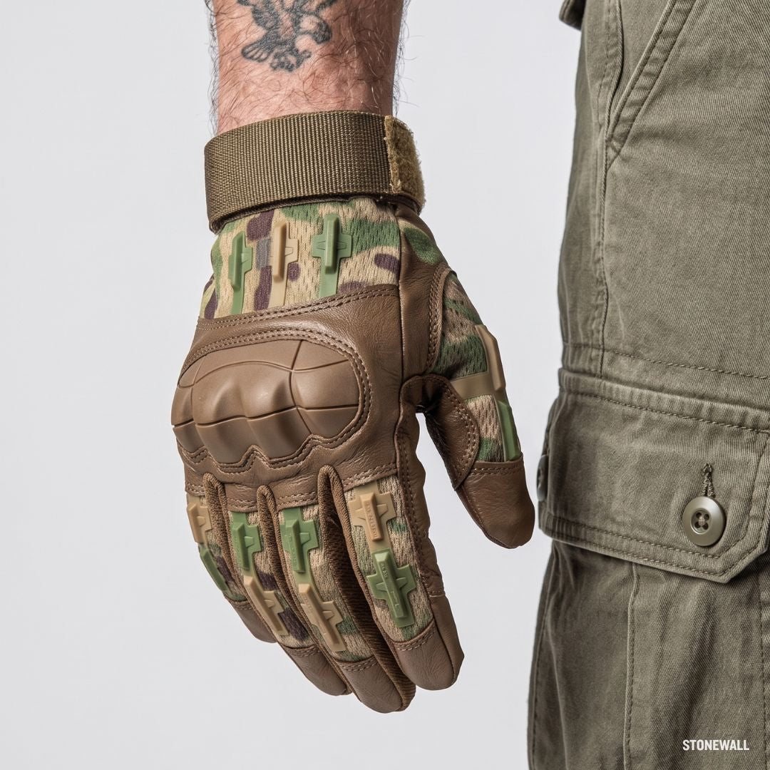 Recon GripCore™ Heavy-Duty Tactical Gloves - Knuckle Guard, Touch Screen