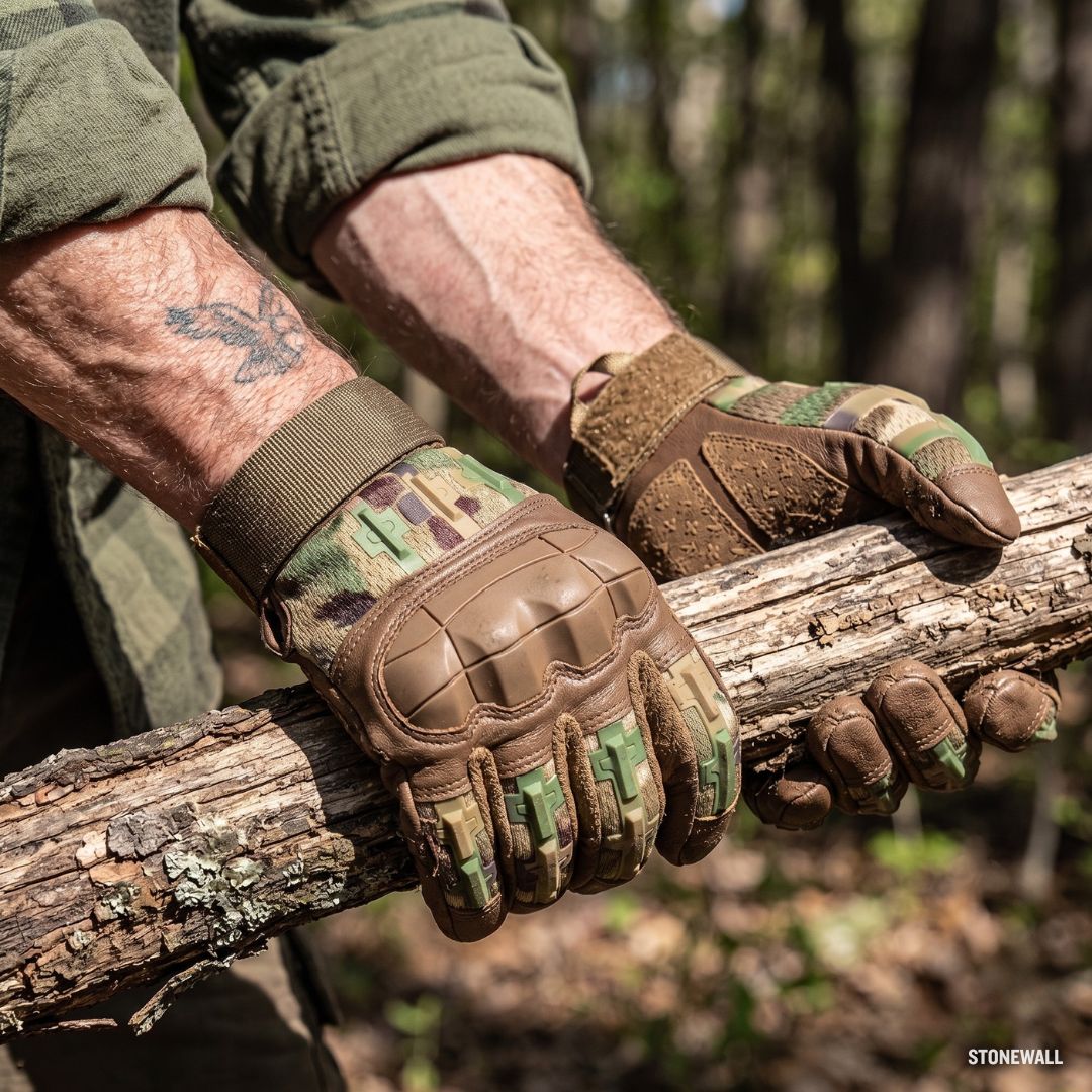 Recon GripCore™ Heavy-Duty Tactical Gloves - Knuckle Guard, Touch Screen