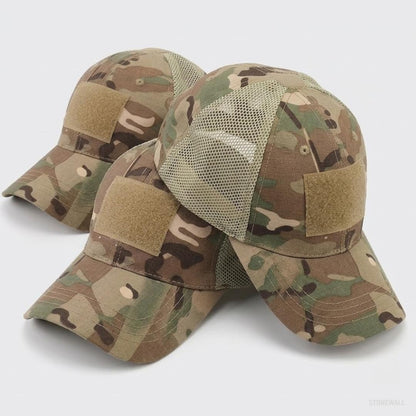 Recon Camo Mesh Hat - Ventilated Cap with Velcro Panel