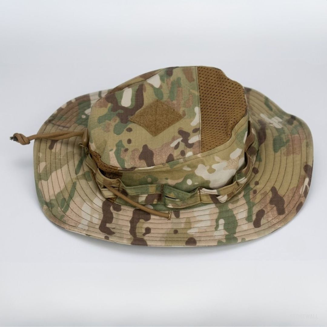 Recon V2 Tactical Boonie Hat - Ventilated, Adjustable Cord, Pocket