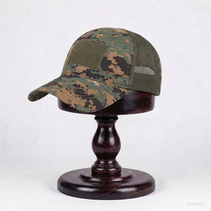 Recon Camo Mesh Hat - Ventilated Cap with Velcro Panel