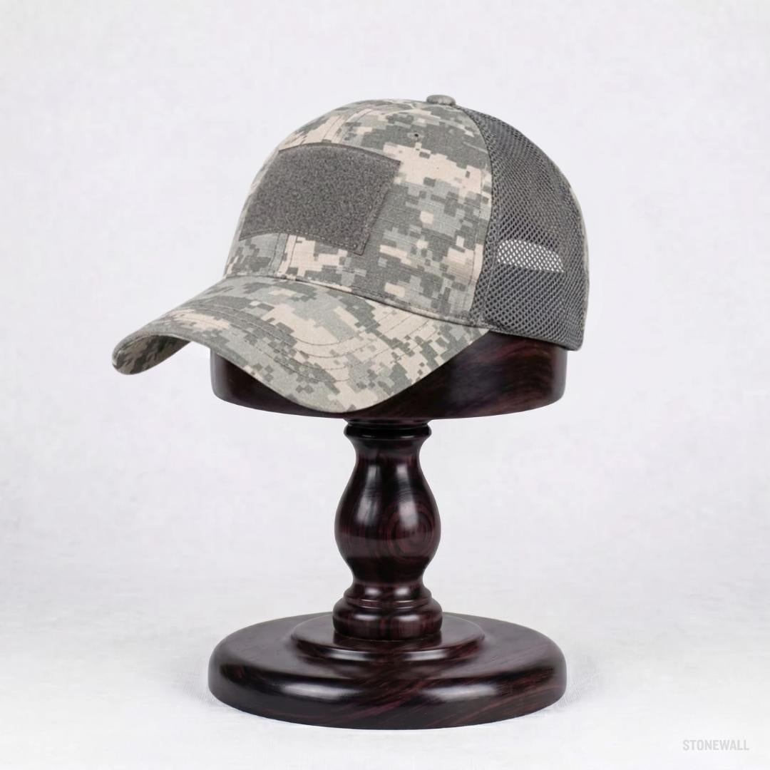 Recon Camo Mesh Hat - Ventilated Cap with Velcro Panel