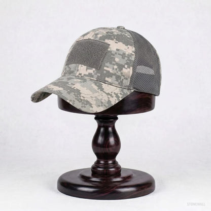 Recon Camo Mesh Hat - Ventilated Cap with Velcro Panel
