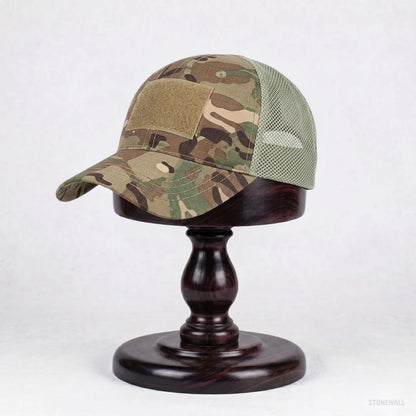 Recon Camo Mesh Hat - Ventilated Cap with Velcro Panel