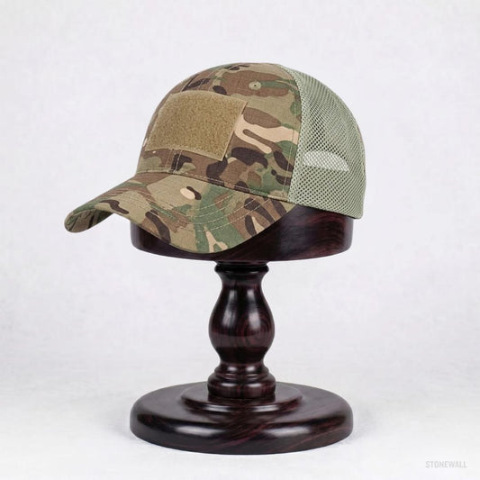 Recon Camo Mesh Hat - Ventilated Cap with Velcro Panel