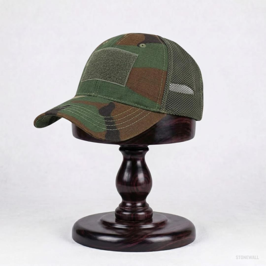Recon Camo Mesh Hat - Ventilated Cap with Velcro Panel