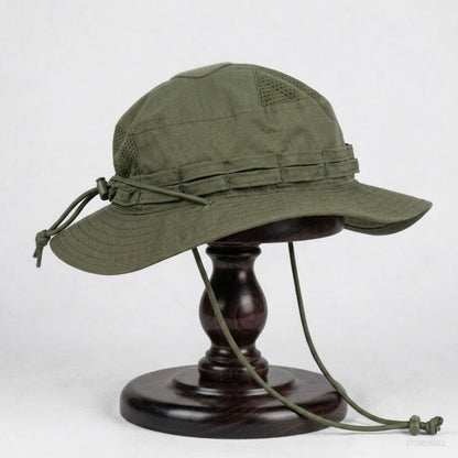 Recon V2 Tactical Boonie Hat - Ventilated, Adjustable Cord, Pocket