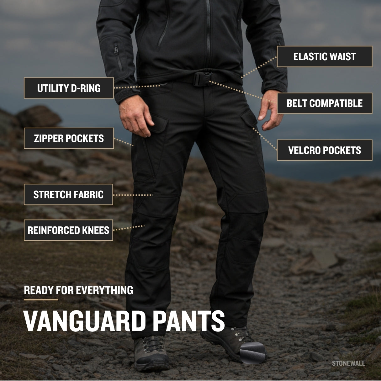 Vanguard Pro Waterproof Softshell Pants - Fleece Lined
