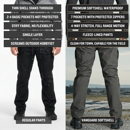 Vanguard Pro Waterproof Softshell Pants - Fleece Lined