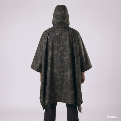 Stormguard Camo Poncho - Multifunctional Waterproof Rain Poncho
