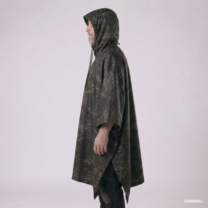 Stormguard Camo Poncho - Multifunctional Waterproof Rain Poncho