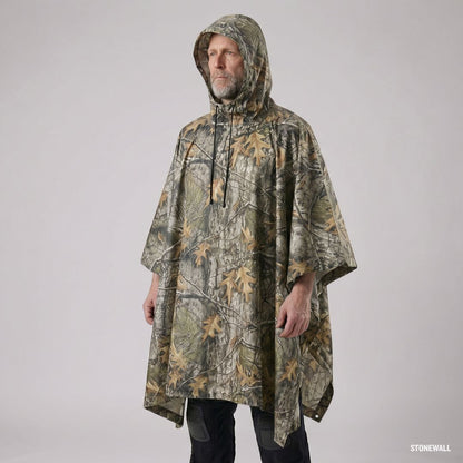 Stormguard Camo Poncho - Multifunctional Waterproof Rain Poncho