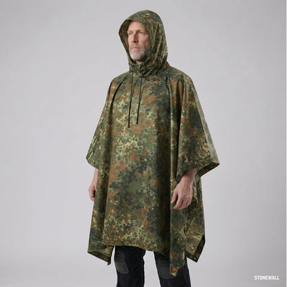 Stormguard Camo Poncho - Multifunctional Waterproof Rain Poncho