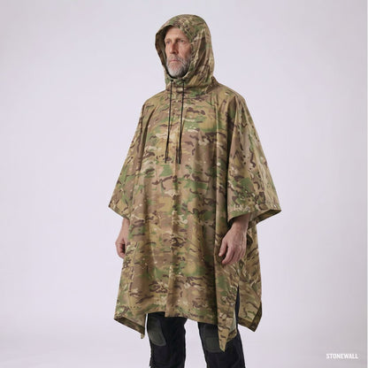 Stormguard Camo Poncho - Multifunctional Waterproof Rain Poncho