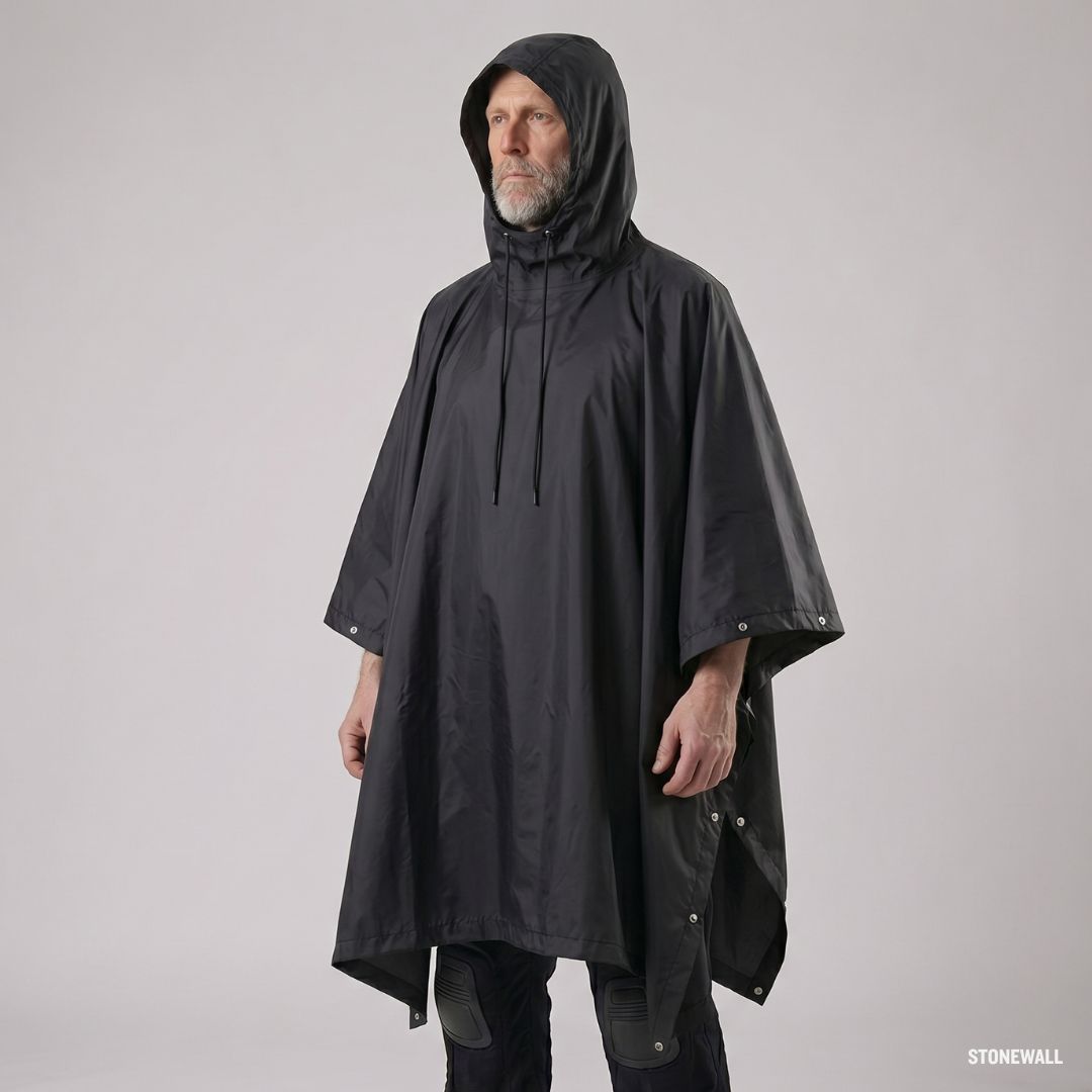 Stormguard Camo Poncho - Multifunctional Waterproof Rain Poncho