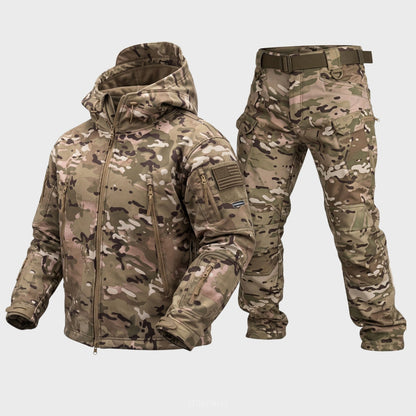 Vanguard Pro Waterproof Softshell Jacket & Pants Set - Camo - 17 Pockets
