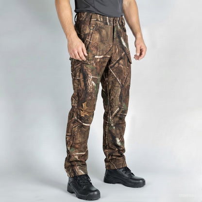 Vanguard Hunting Waterproof Softshell Jacket & Pants Set - Tree Camo - Fleece Lined