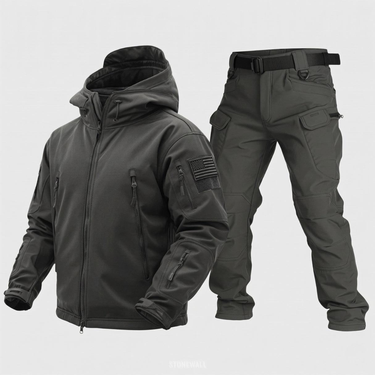 Vanguard Pro Waterproof Softshell Jacket & Pants Set - Fleece lined - 17 Pockets