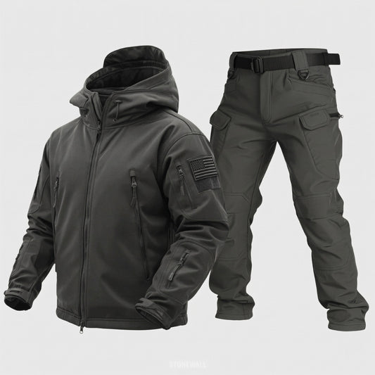Vanguard Pro Waterproof Softshell Jacket & Pants Set - Fleece lined - 17 Pockets