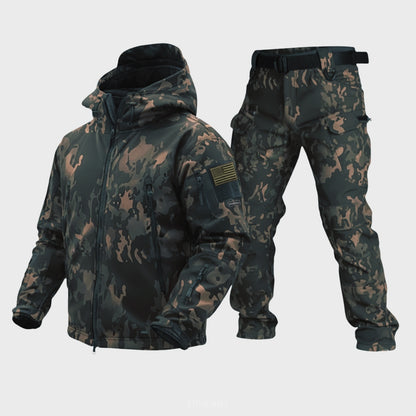 Vanguard Pro Waterproof Softshell Jacket & Pants Set - Camo - 17 Pockets