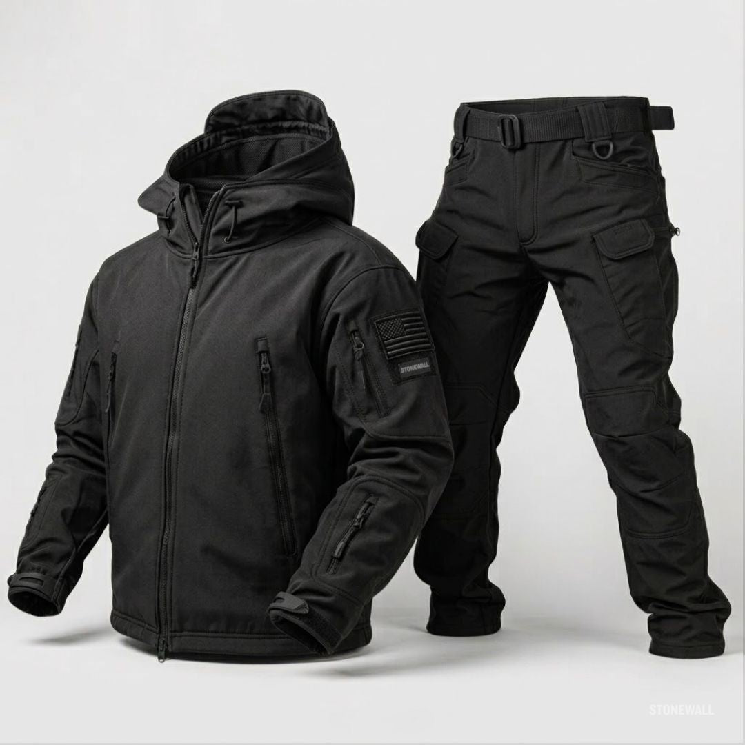 Vanguard Pro Waterproof Softshell Jacket & Pants Set - Fleece lined - 17 Pockets