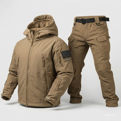 Vanguard Pro Waterproof Softshell Jacket & Pants Set - Fleece lined - 17 Pockets
