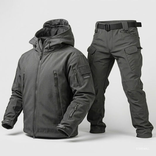 Vanguard Pro Waterproof Softshell Jacket & Pants Set - Fleece lined - 17 Pockets