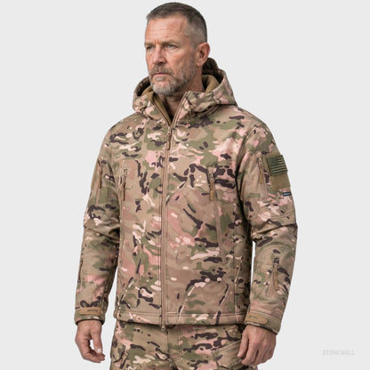Vanguard Pro Waterproof Softshell Jacket - Camo - Fleece Lined