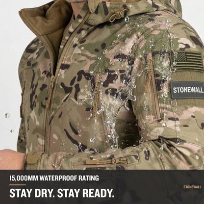 Vanguard Pro Waterproof Softshell Jacket - Camo - Fleece Lined